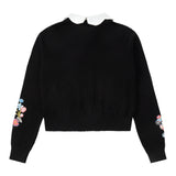 Embroidered Collar Sweater