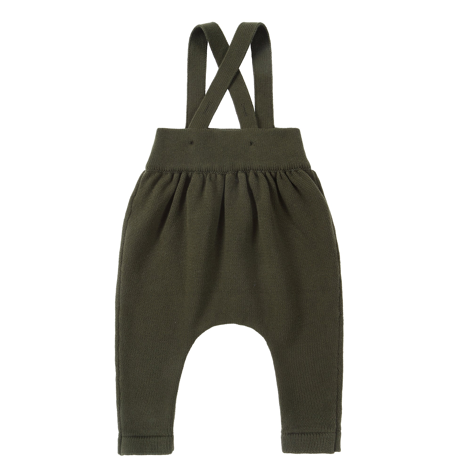 Forest Green Suspender Romper