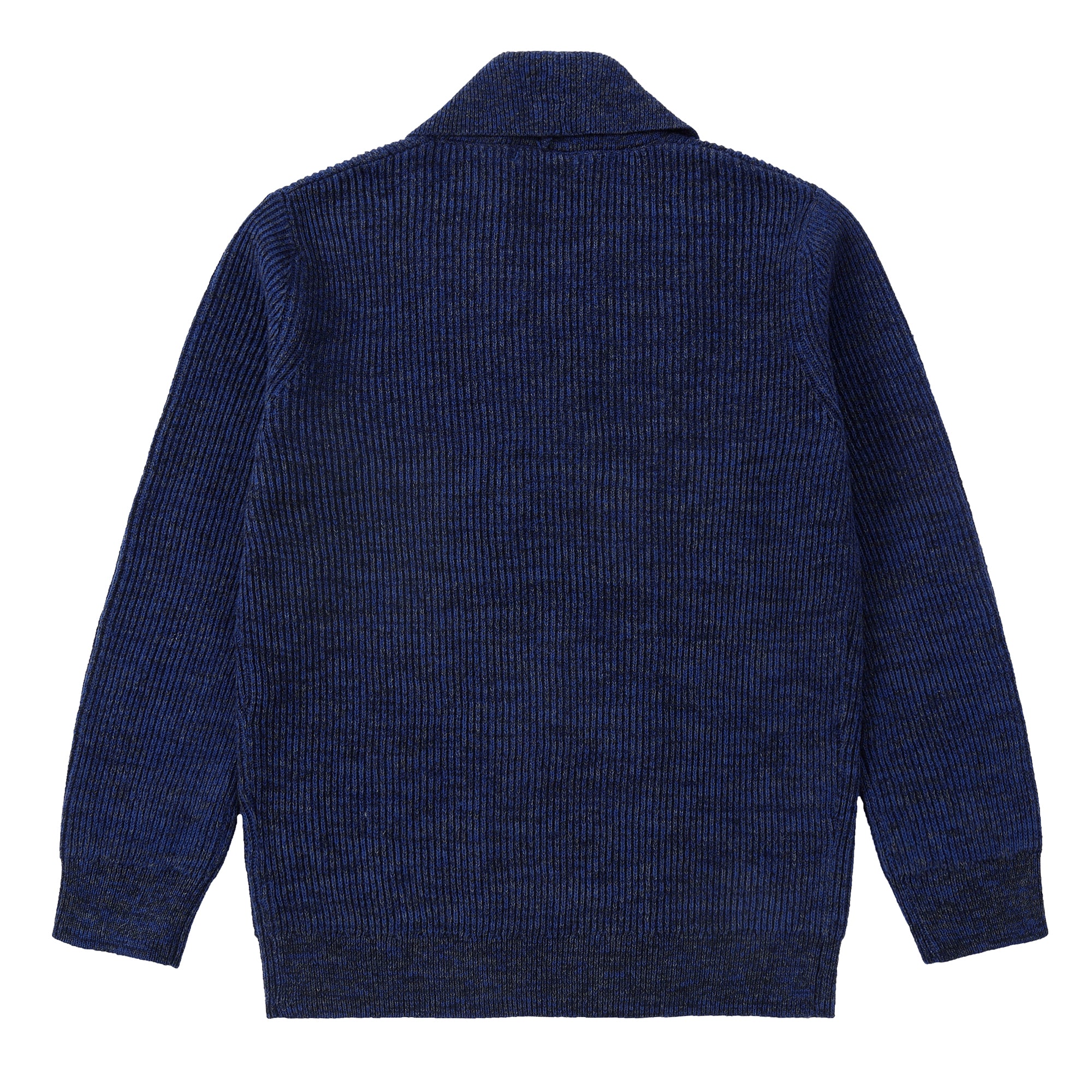 Blue Heather Double Breasted Sweater