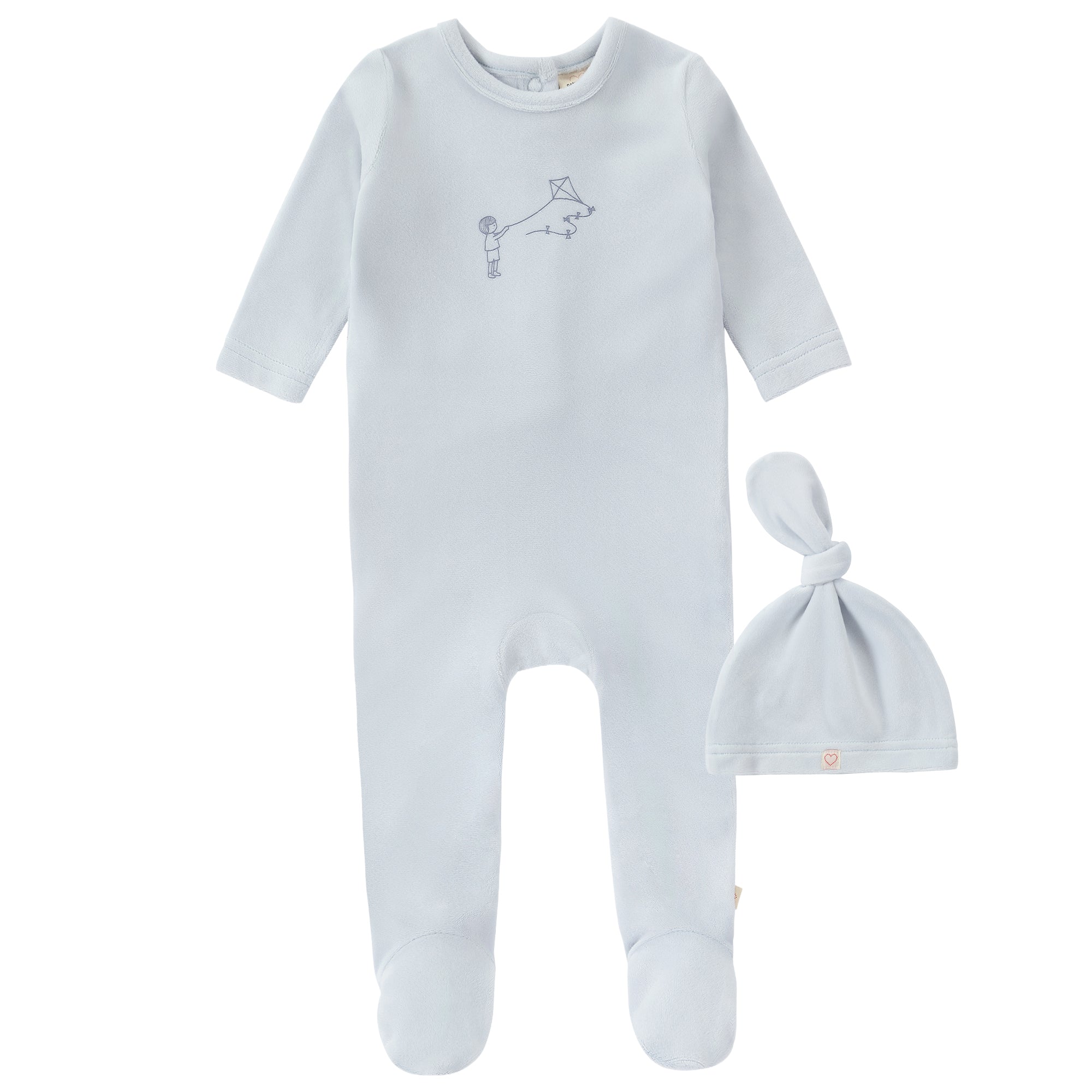 Blue Kite Graphic Footie
