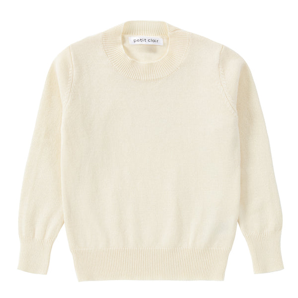 Ivory Mock Neck Sweater – Petit Clair