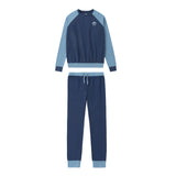 Blue Color Block Pajama