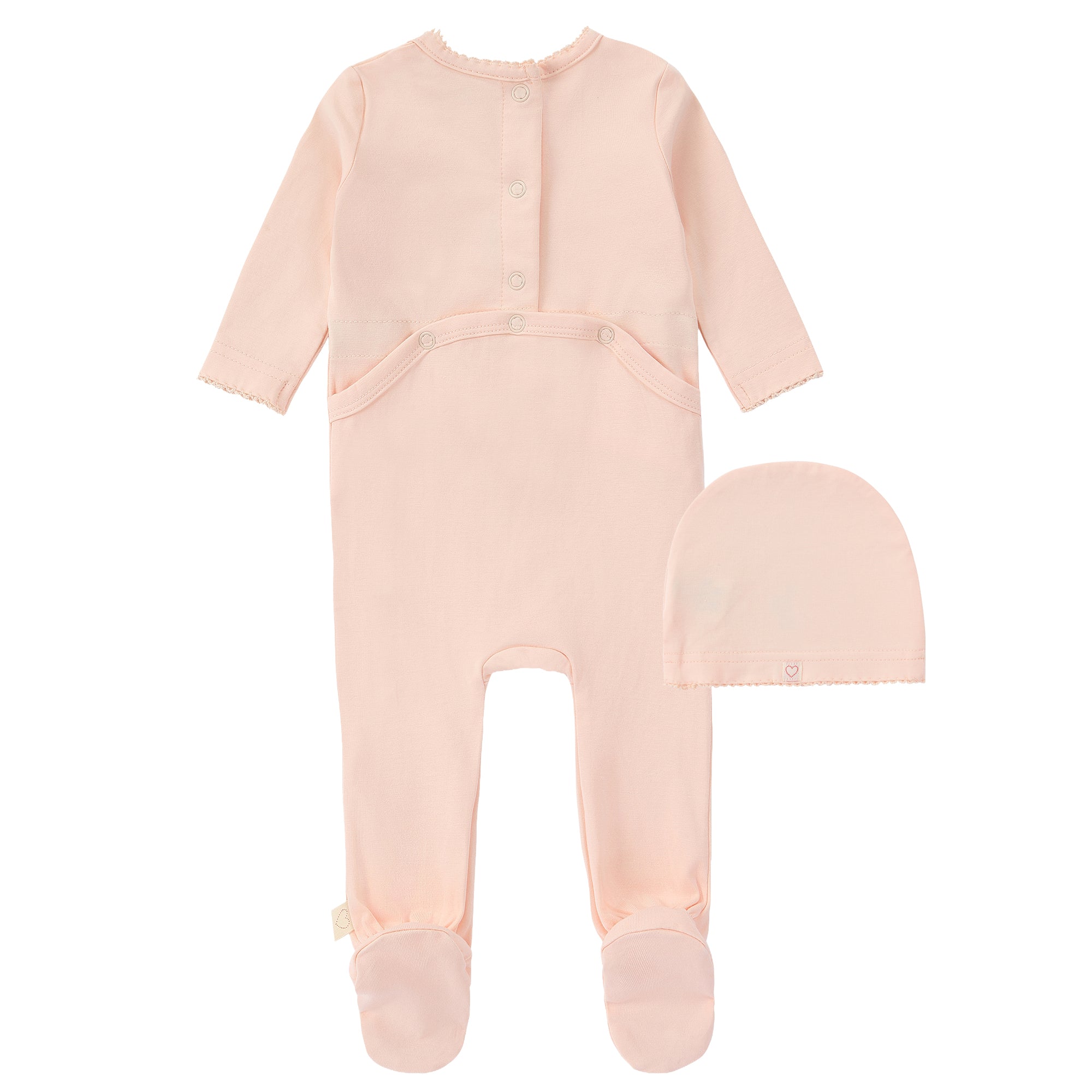 Pink Flower Graphic Footie