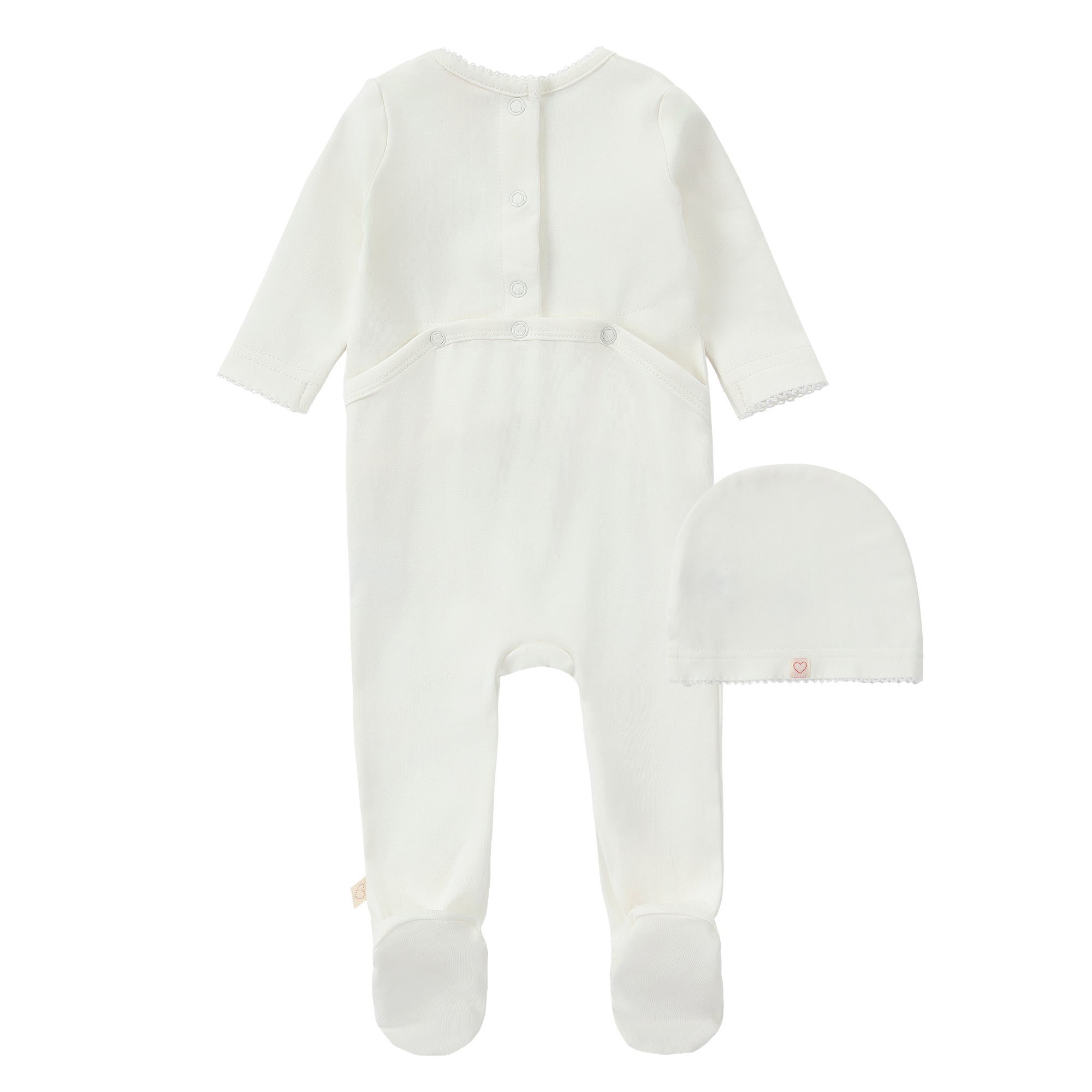 White Leaf Graphic Footie