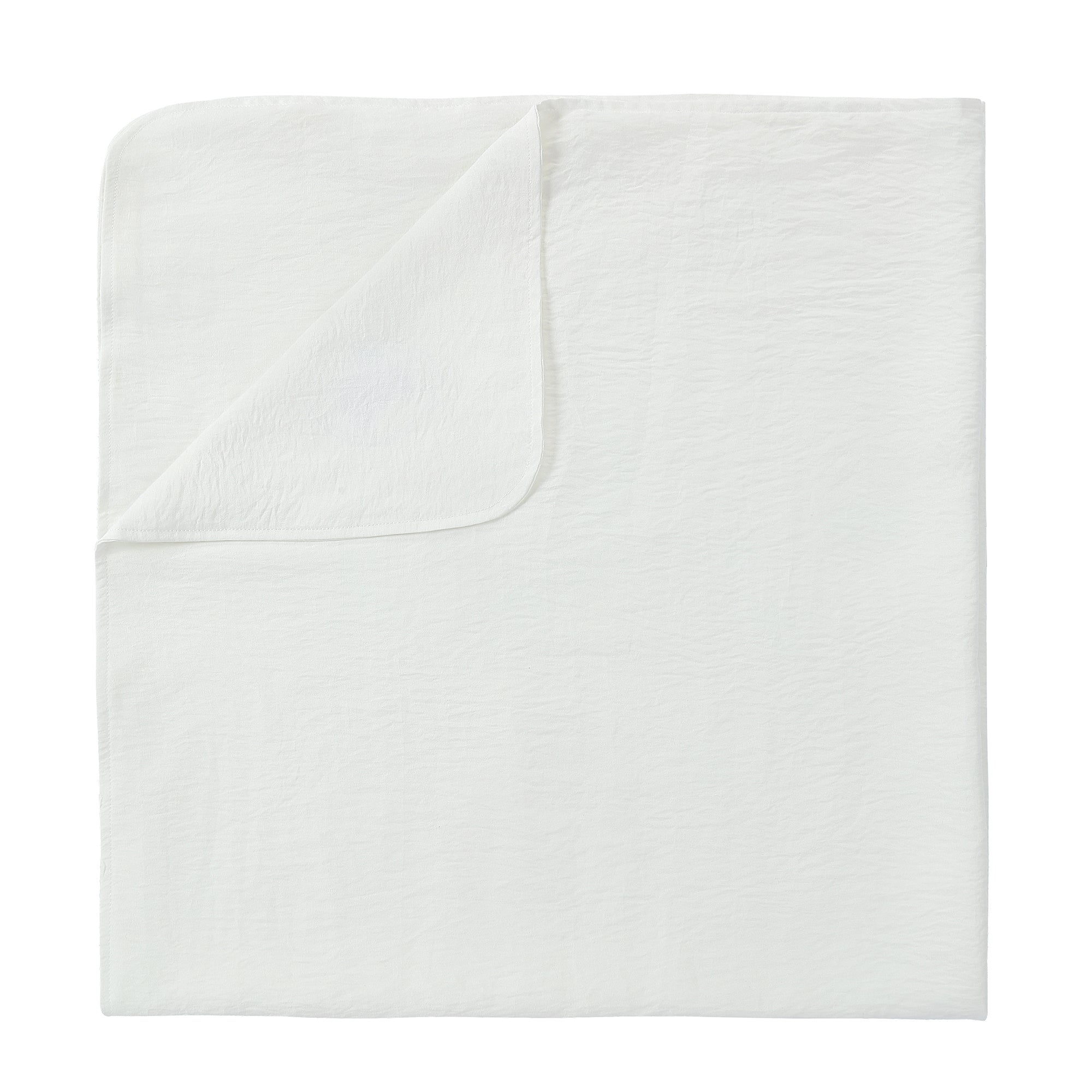 White Leaf Graphic Blanket