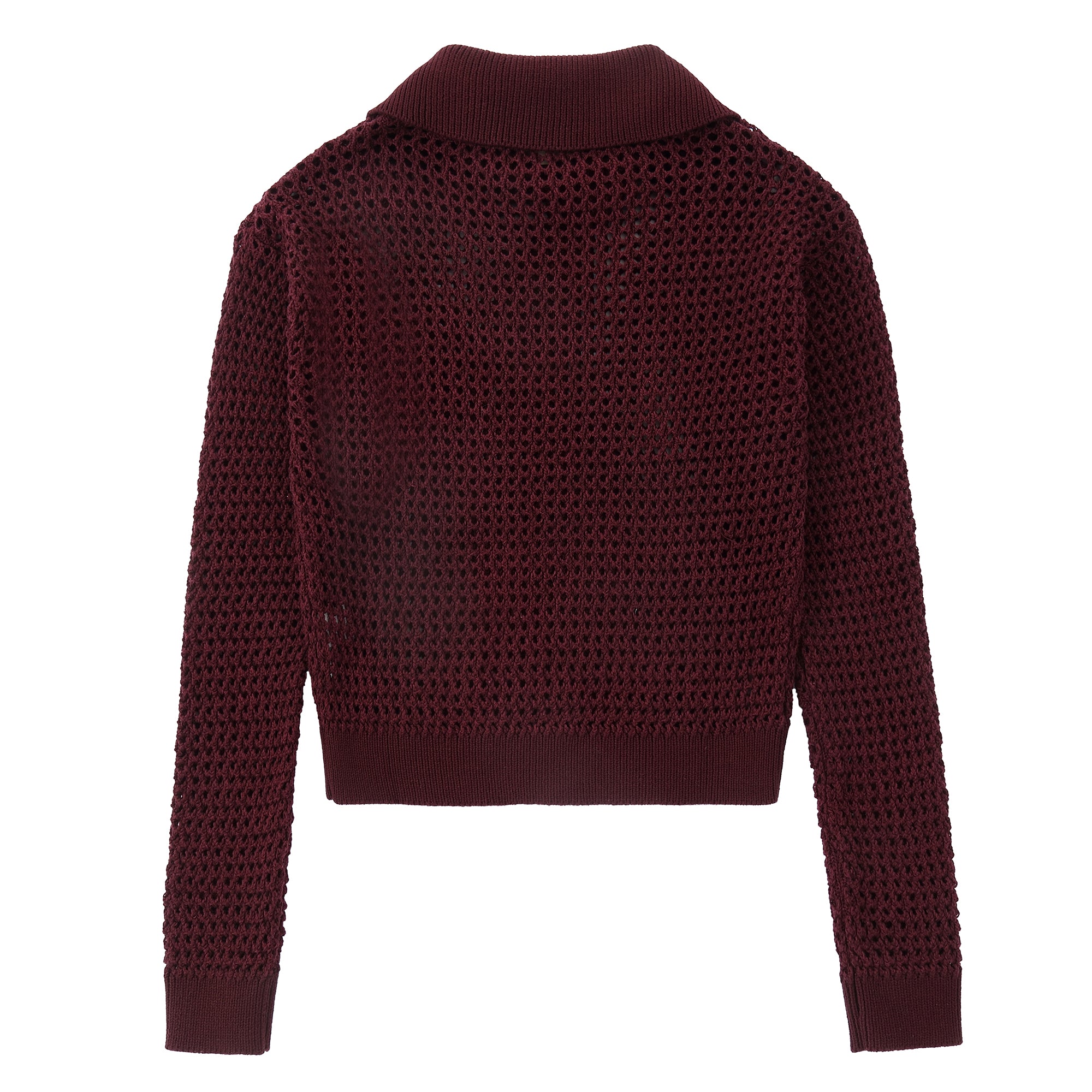 Burgundy Collared Sweater