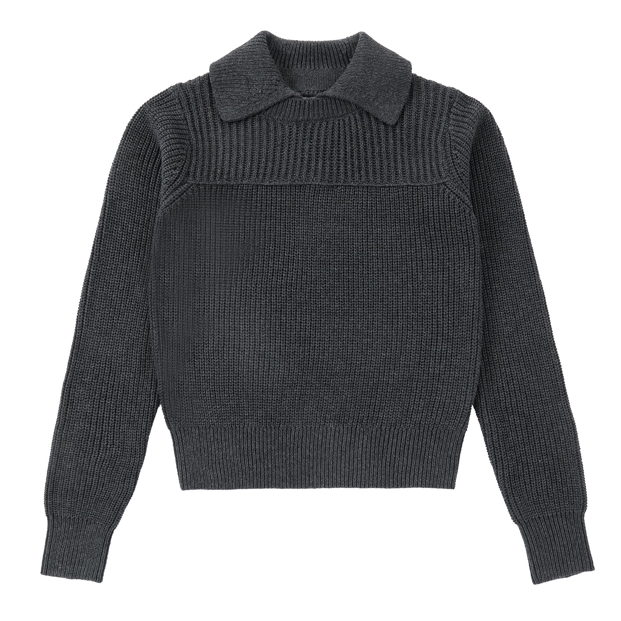 Grey Collared Sweater