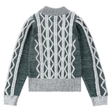 Green Cable Knit Sweater