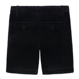 Navy Velvet Shorts