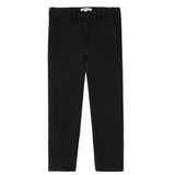 Black Stretch Pique Pants