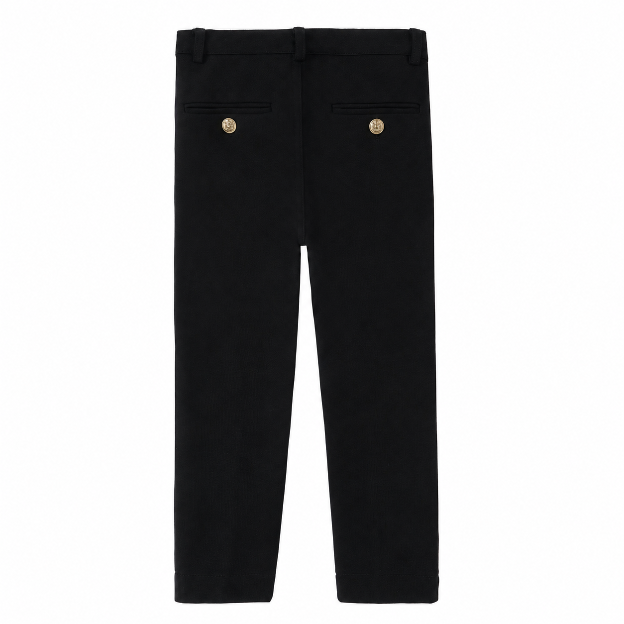 Black Pique Pants