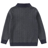 Navy & Grey Chevron Sweater