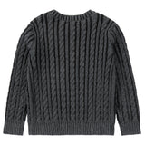 Grey Cable Knit Sweater