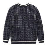 Navy & White Two Tone Sweater