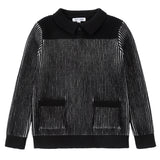 Black & White Collar Sweater