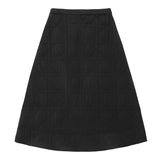 Black Quilted Skirt