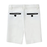 Ivory Shorts With Black Accents