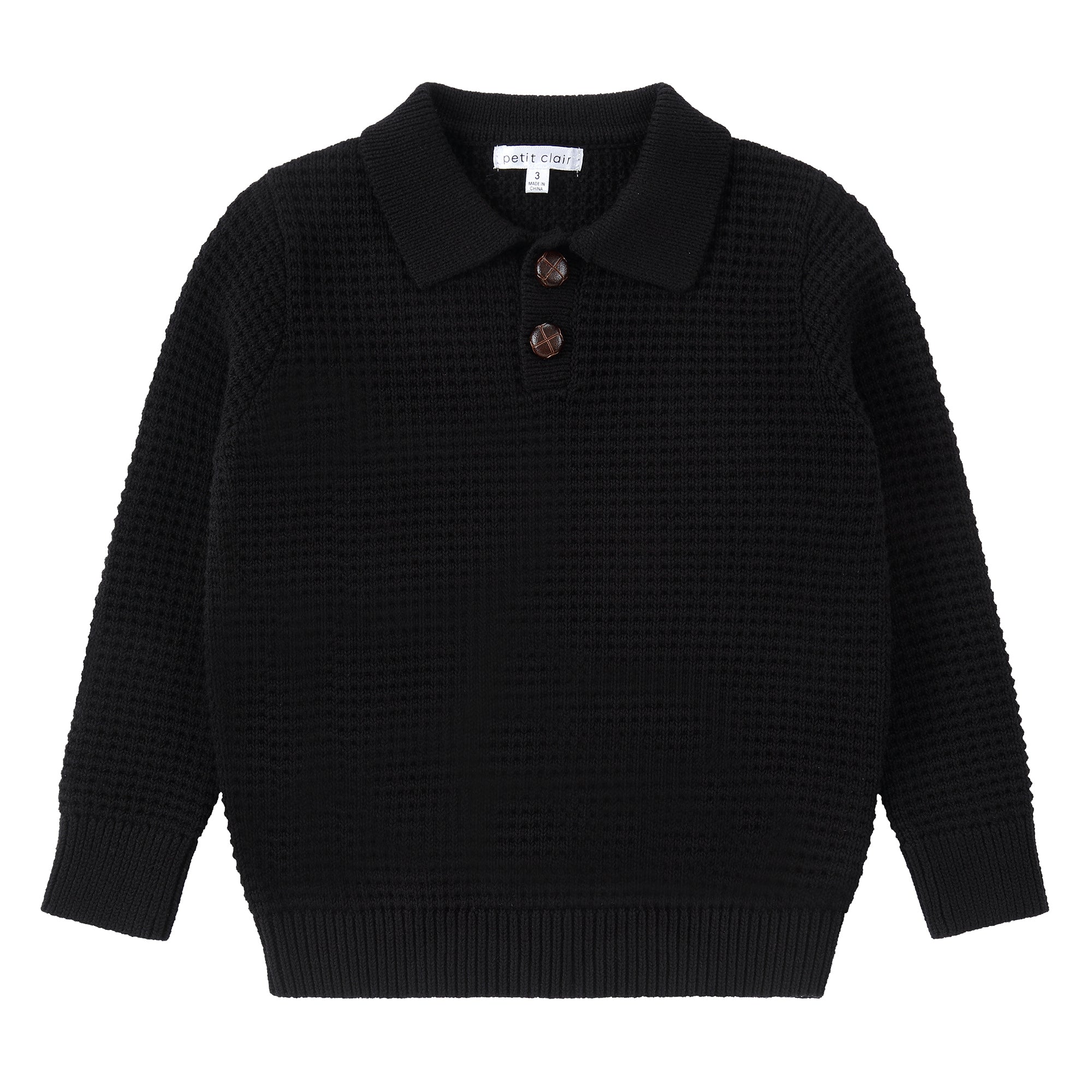 Black Collared Sweater