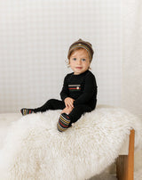 Sharp Stripes Footie