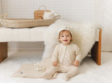 Beige Airplane Footie