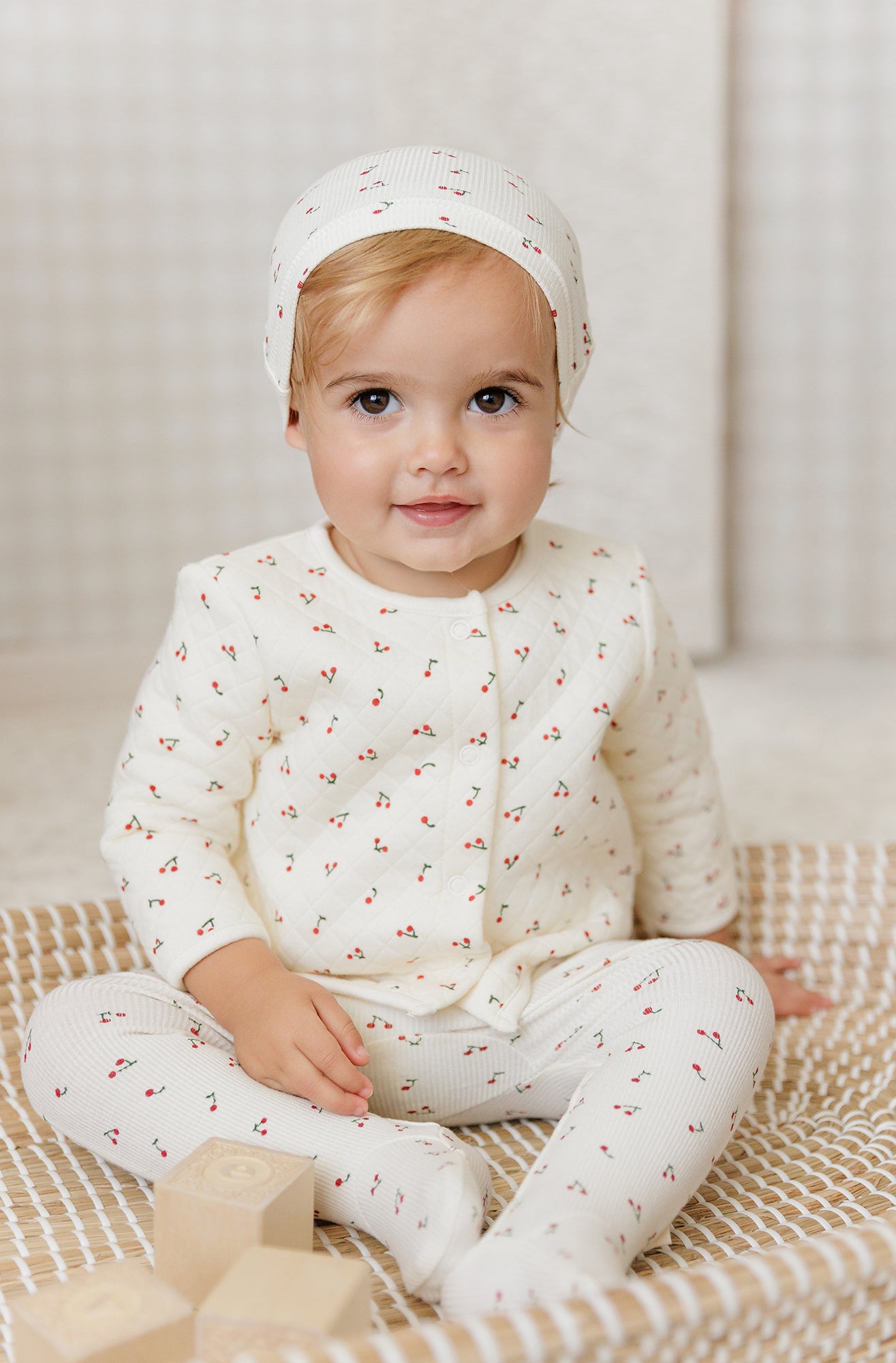 Red Cherry Footie Set