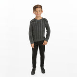 Grey Cable Knit Sweater
