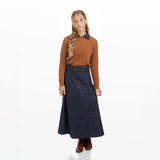 Dark Denim Belted Skirt