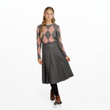Grey & Pink Argyle Sweater