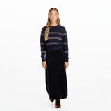 Navy & Color Stitched Sweater