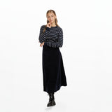 Navy Striped Criss-Cross Sweater