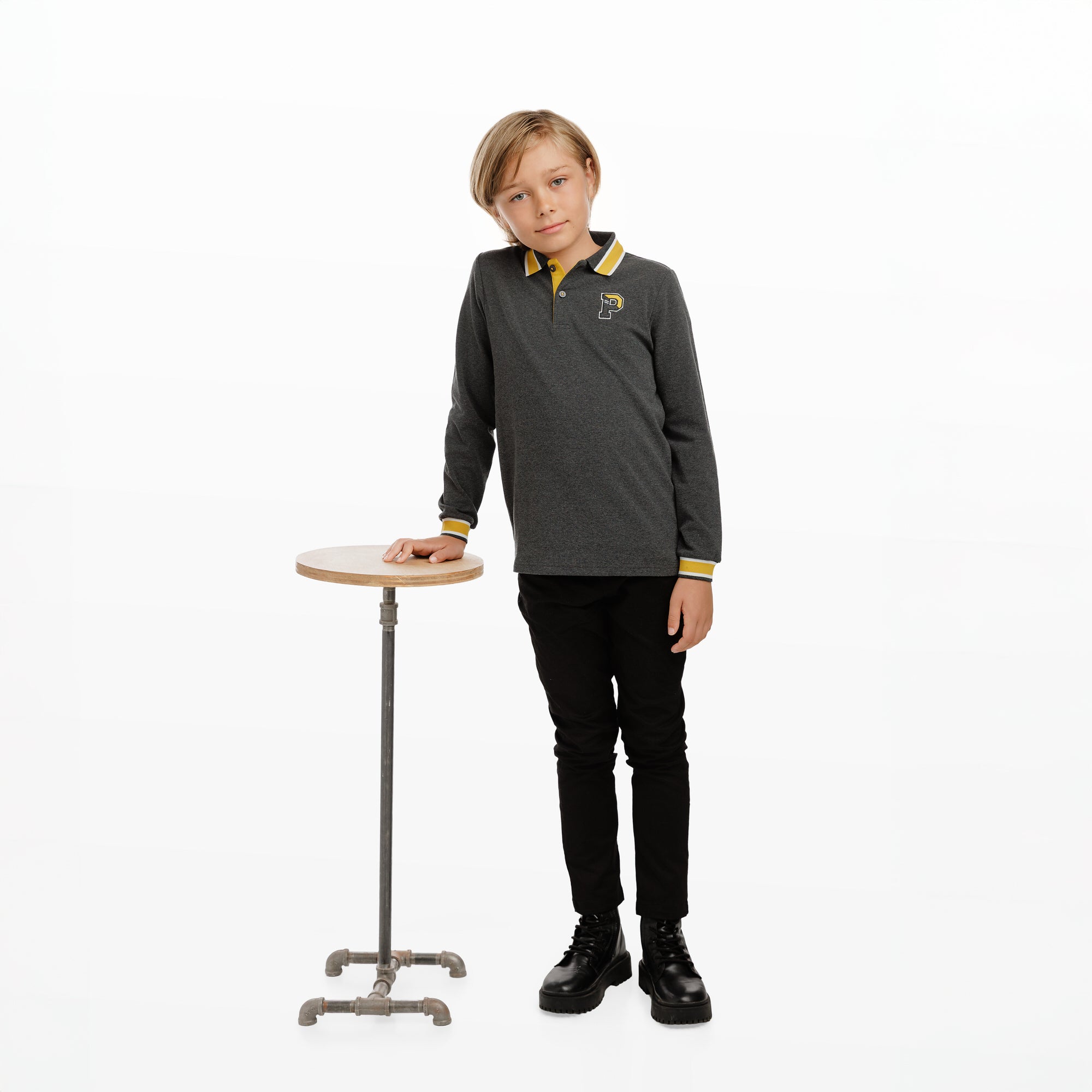 Black Chino Patch Pocket Pants