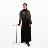 Knitted Multicolor Striped Cardigan
