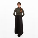 Black Yoke Circle Skirt