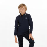 Navy/ Burgundy & White Trim Polo
