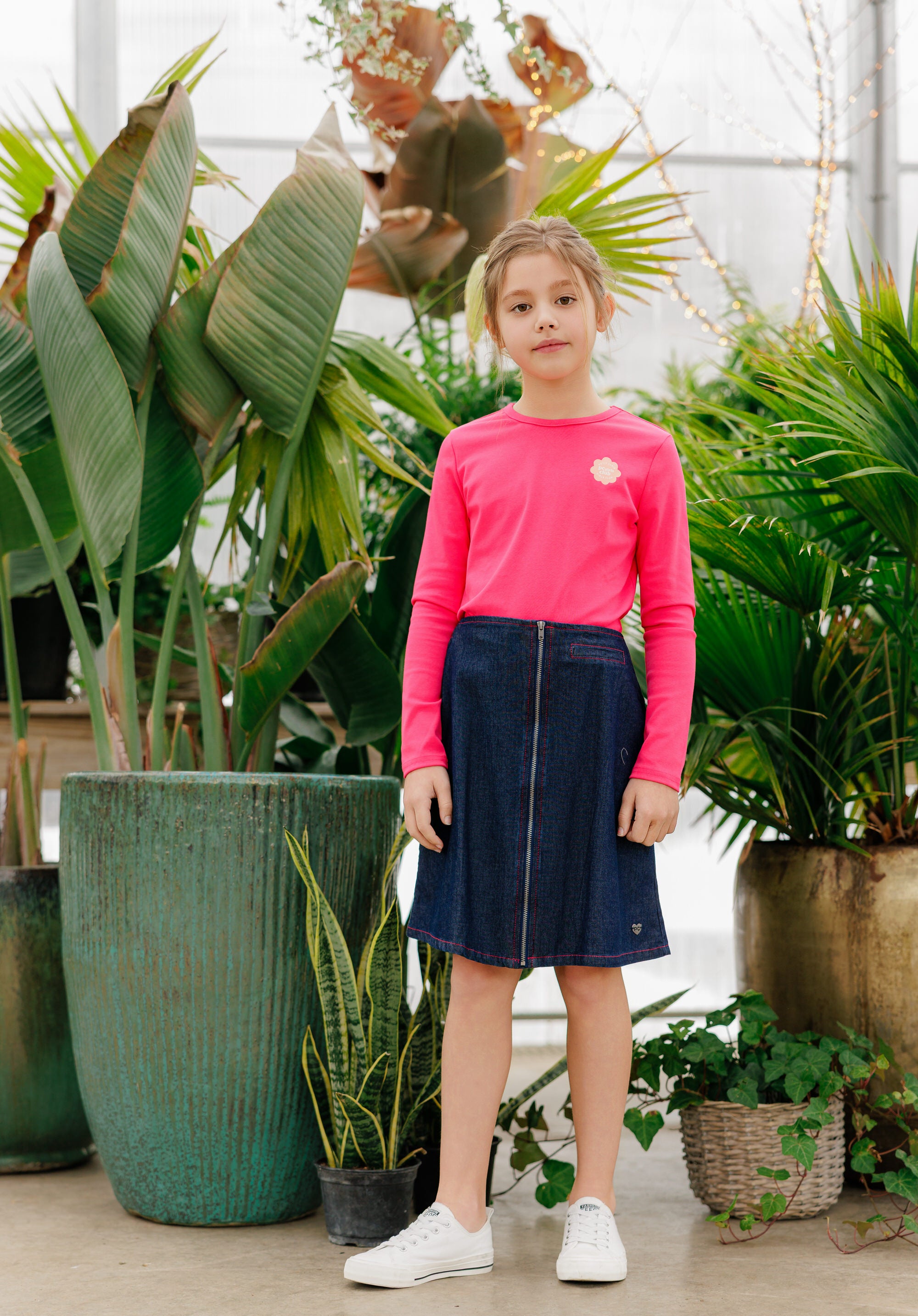 Girls Hot Pink T-Shirt