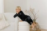 Black Velour Pajama