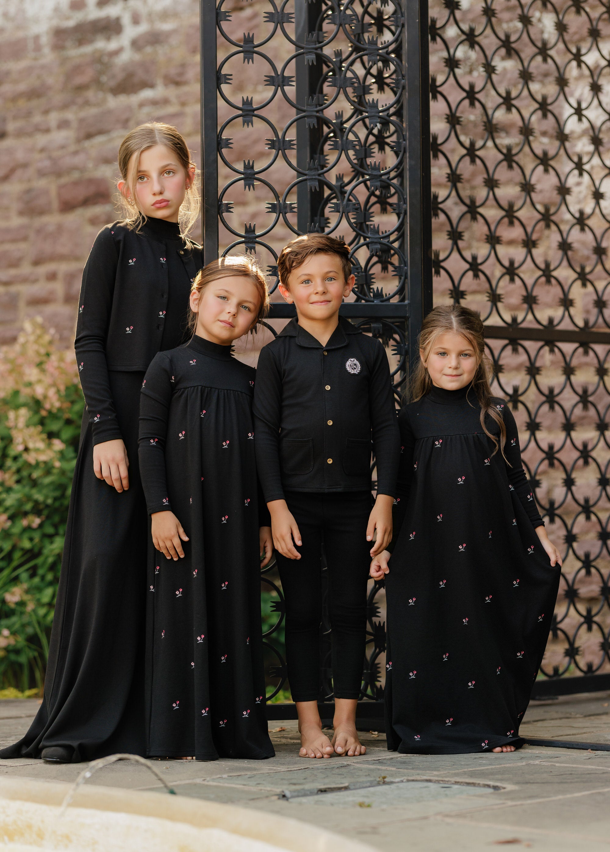 Midnight Blooms Maxi Dress