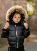Black/ Pink Zippered Coat