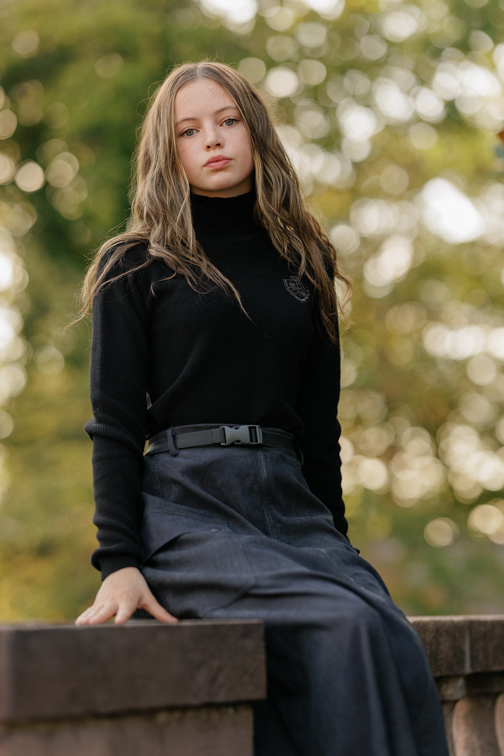 Grey Corduroy Cargo Skirt