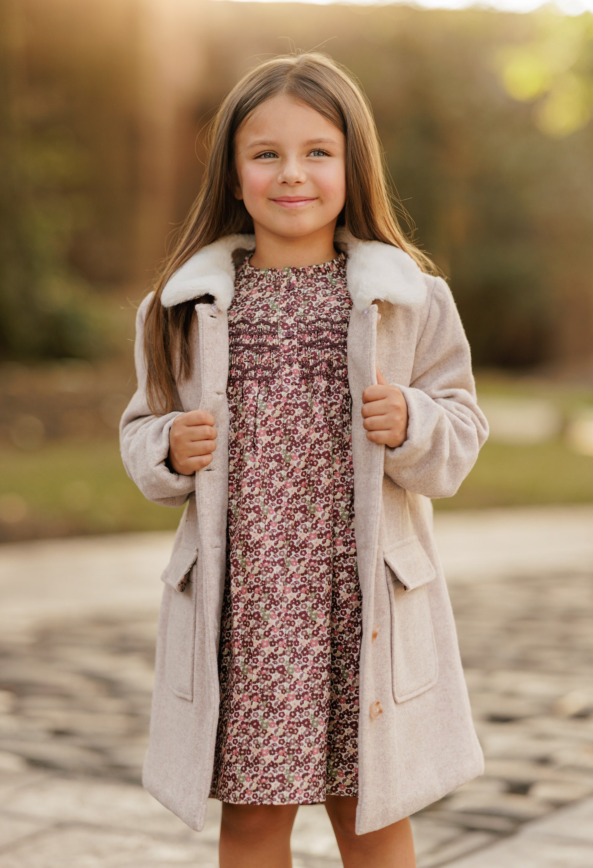 Pink Wool Coat