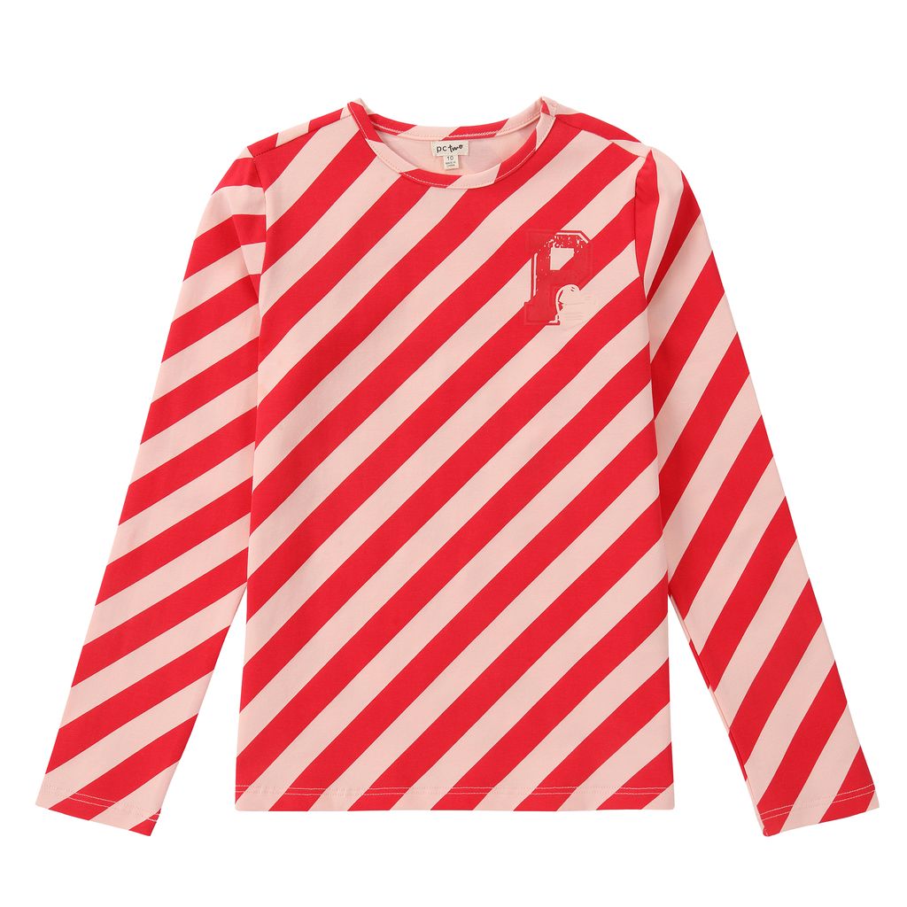 Girls Pastel Play Pink & Red T-Shirt