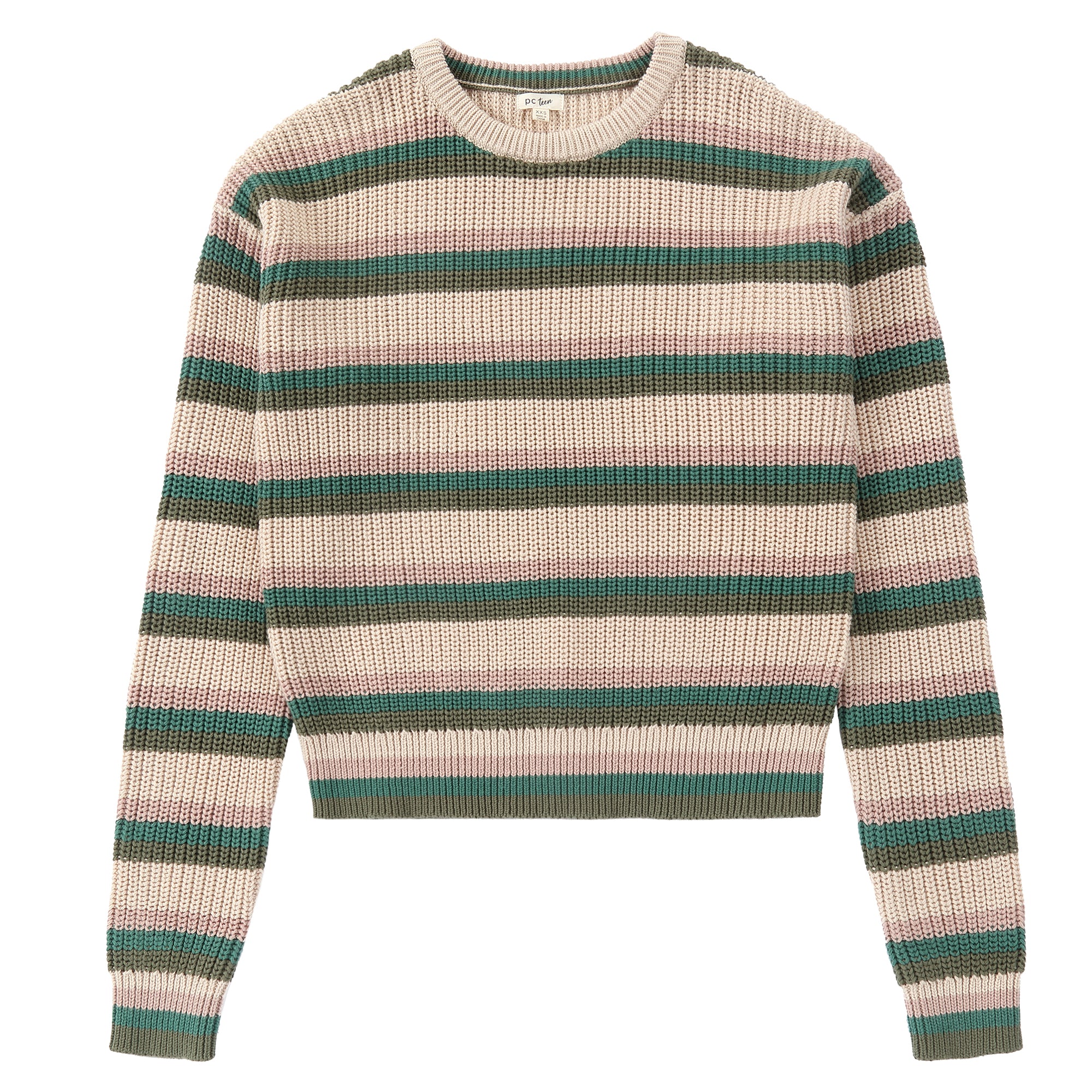 Green Striped Sweater