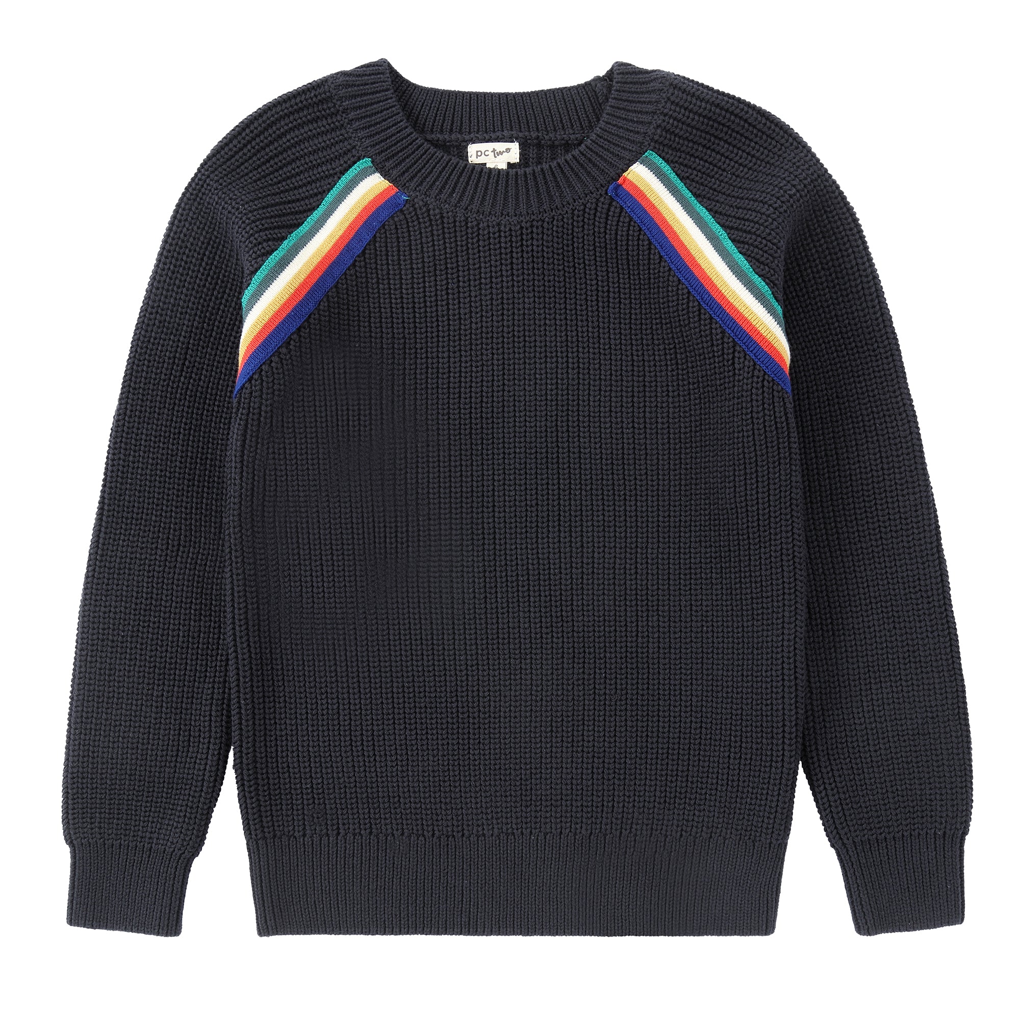 Navy Raglan Knit Sweater