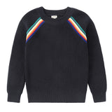 Navy Raglan Knit Sweater