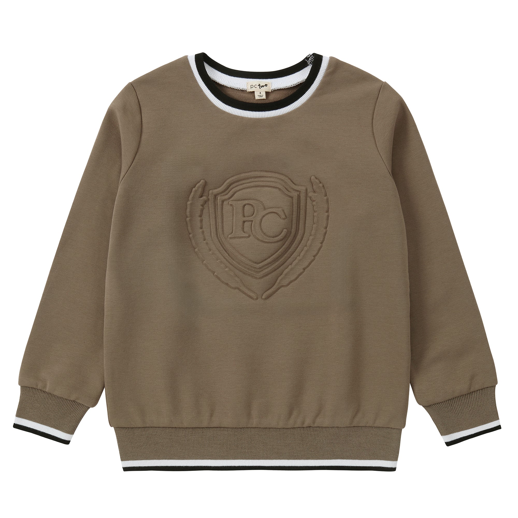 Taupe Emblem Sweatshirt