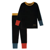 Dark Teal/ Red Trimmed Pajamas
