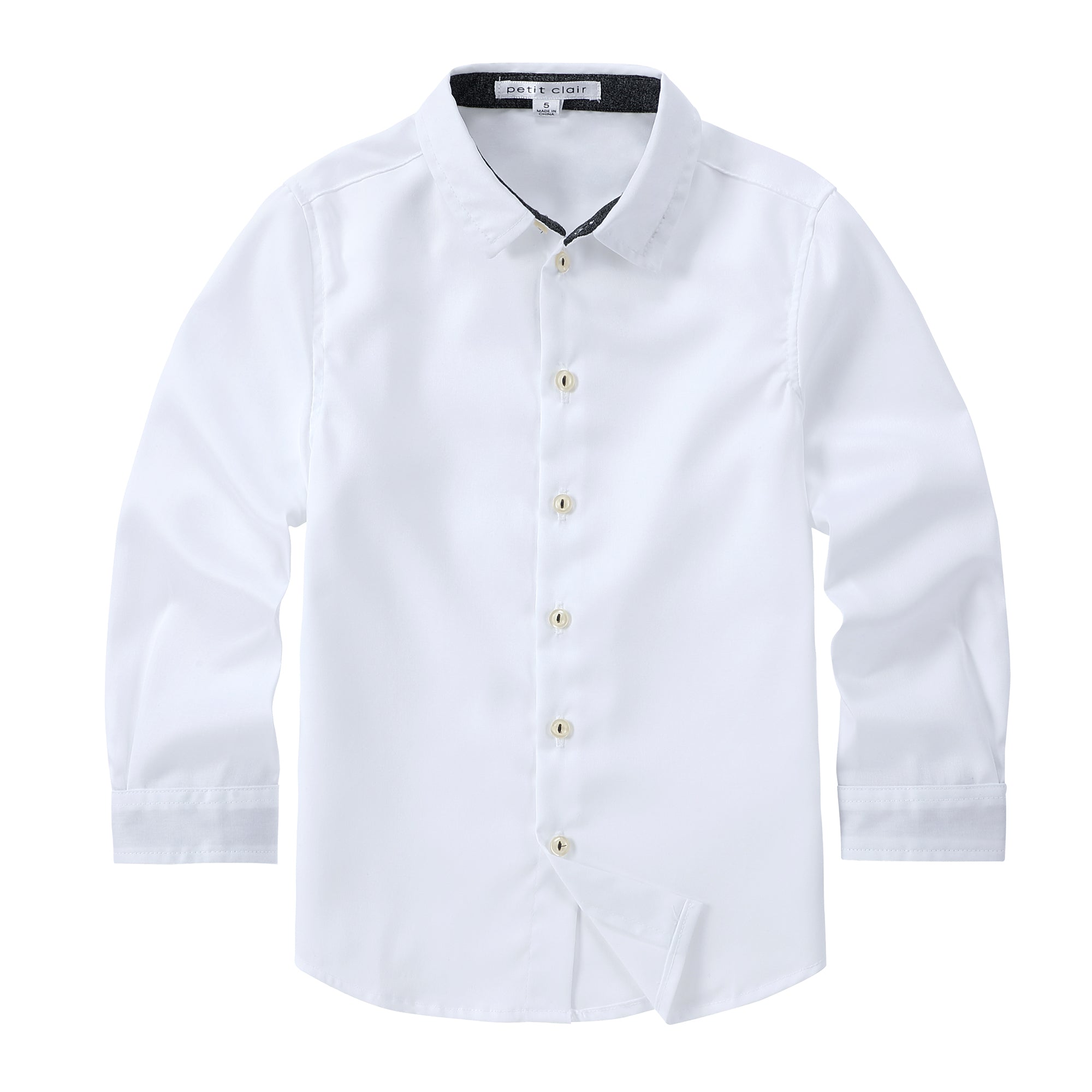 Heather Grey Contrast Collar Shirt