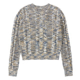 Navy & Mustard Cable Knit Sweater