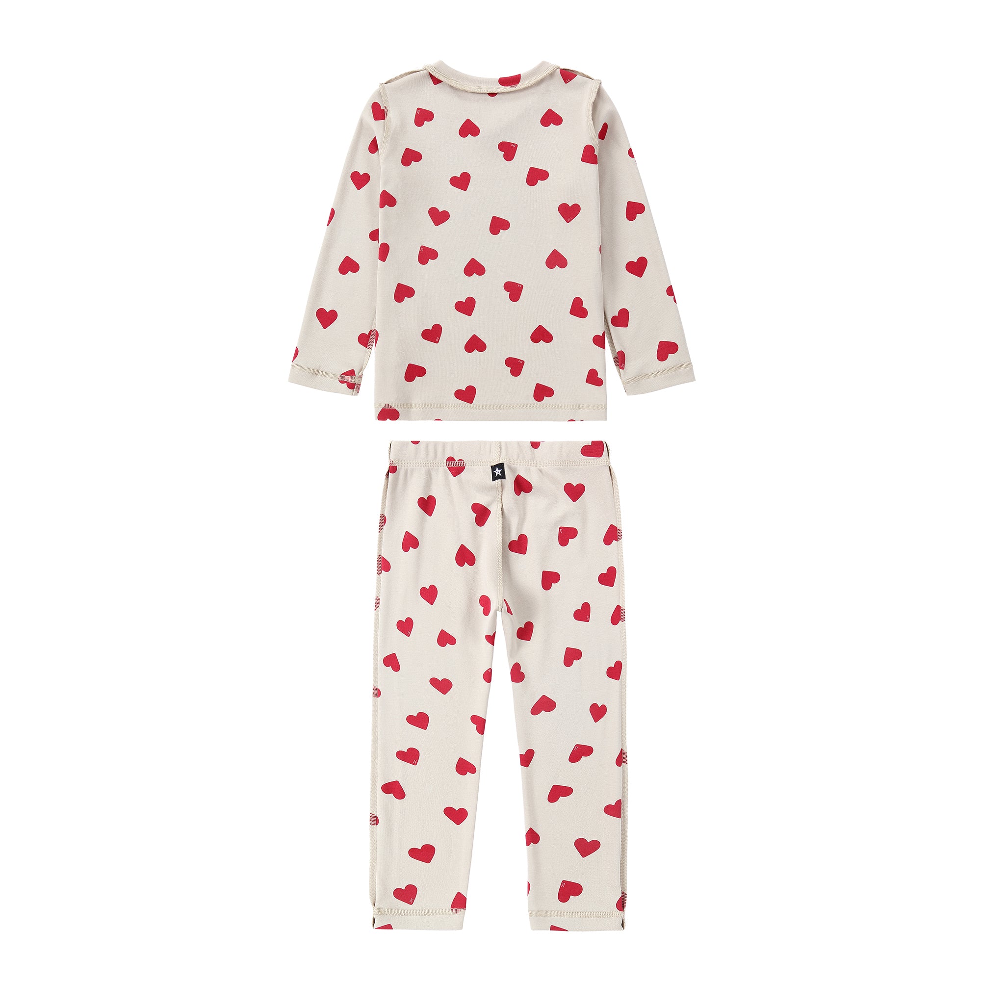 Heart Print V-Neck Pajama