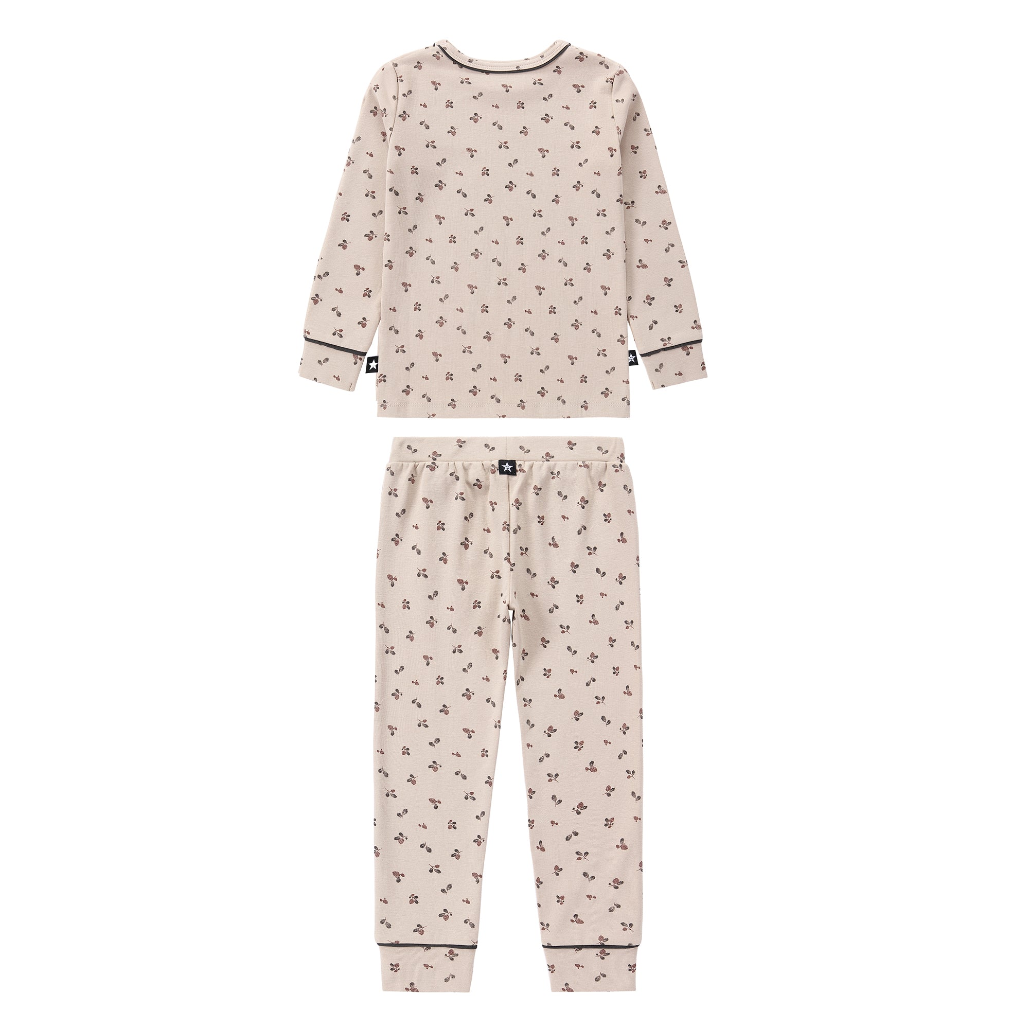 Light Tan Pinecone Printed Pajama